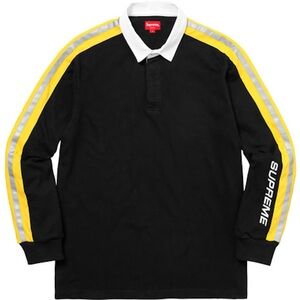 Supreme Reflective Sleeve Stripe Rugby Black - SS18